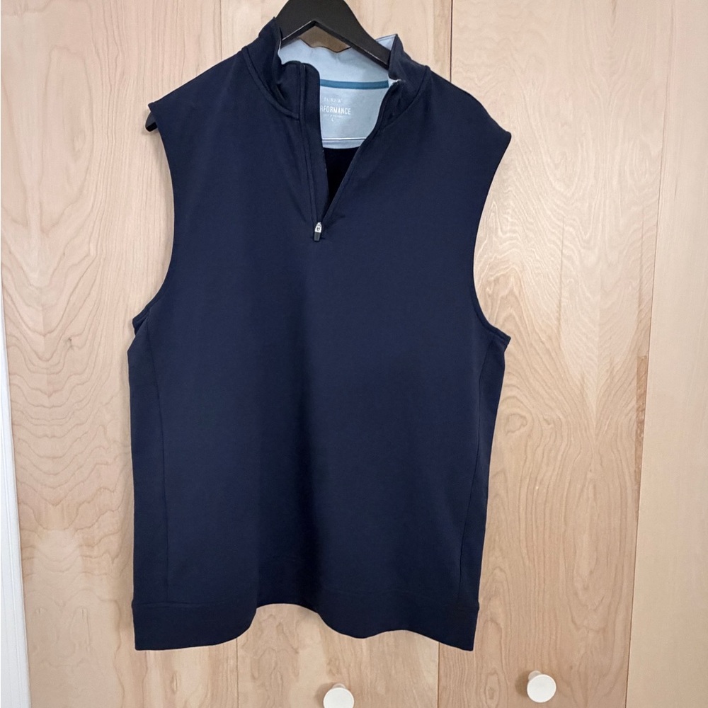 J. Crew Navy Blue Half-Zip Pullover vest